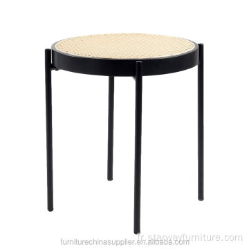 Table d&#39;appoint moderne en rotin en rotin